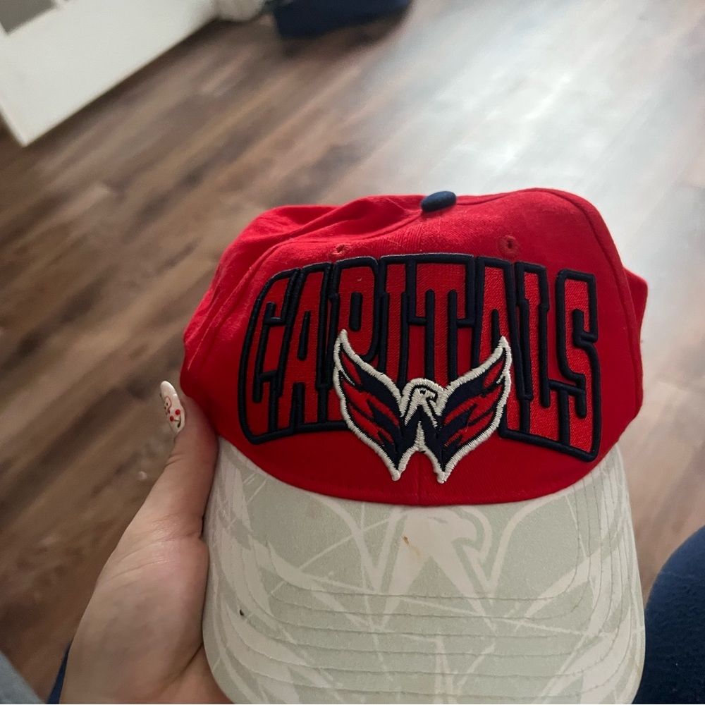 Red and White Capitals Baseball Cap - Unbranded